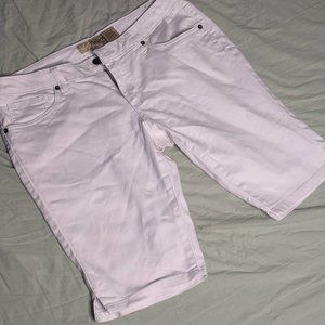 Hybrid & Company White Jean shorts shorts